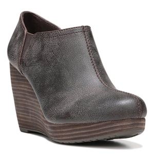 Dr. Scholl's Harlin Dark Brown sz 10 wedge bootie